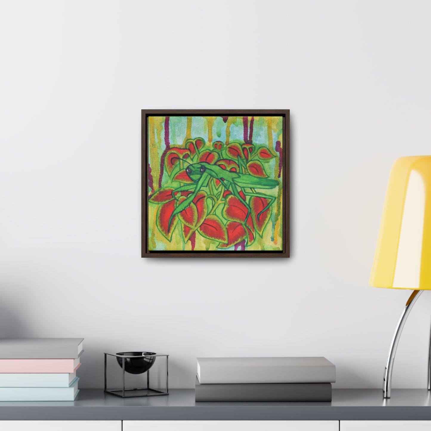 Praying Mantis, Framed Canvas