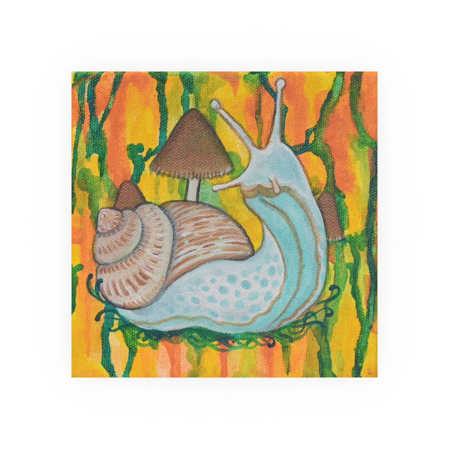 Snail & Mushroom, Archival Poster