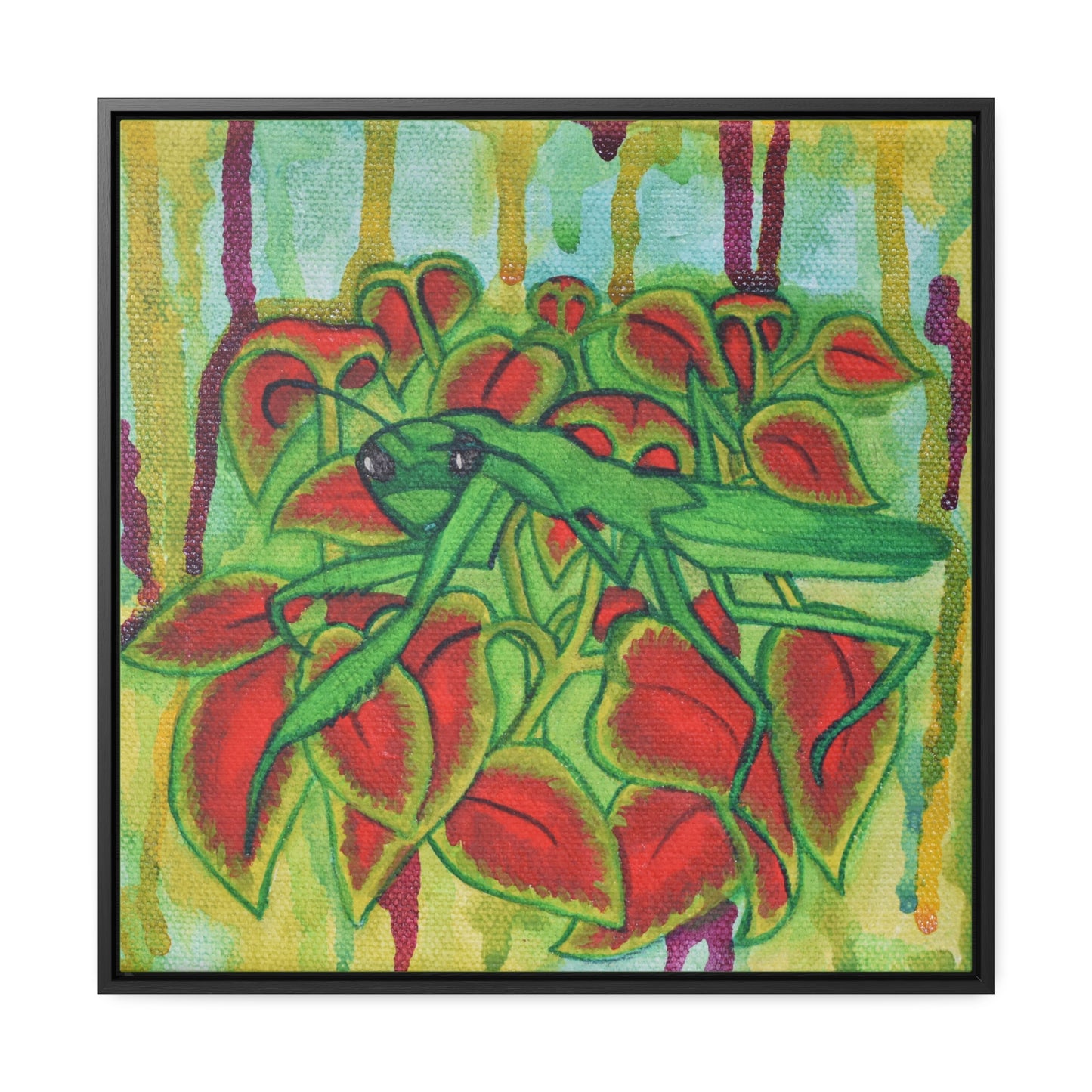 Praying Mantis, Framed Canvas