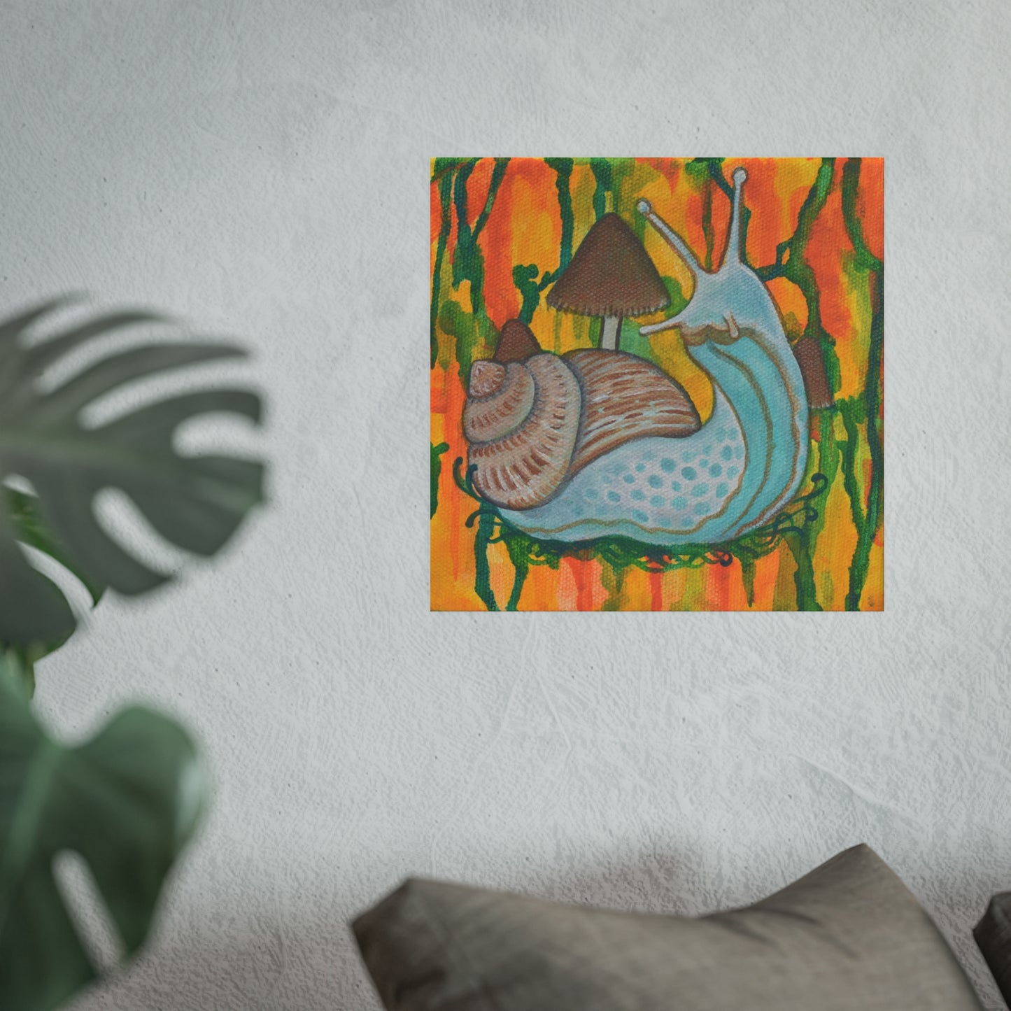 Snail & Mushroom, Archival Poster