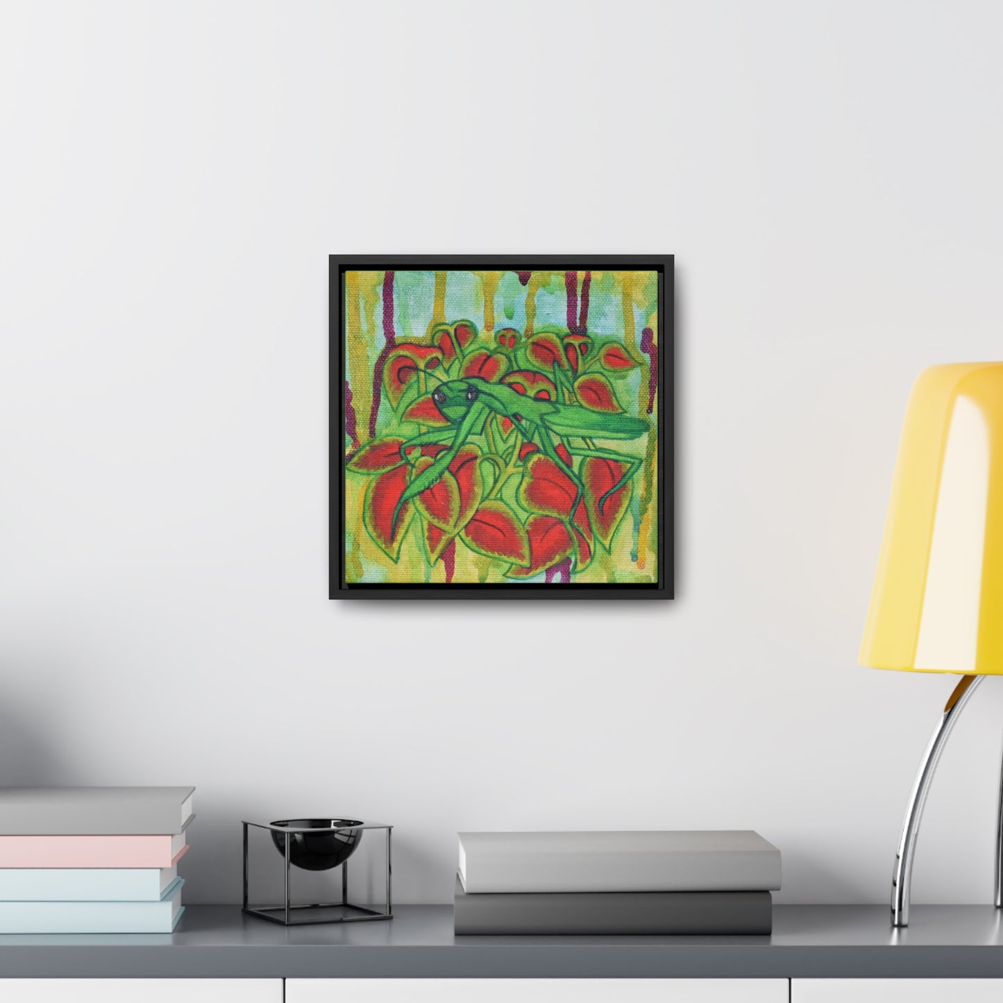 Praying Mantis, Framed Canvas
