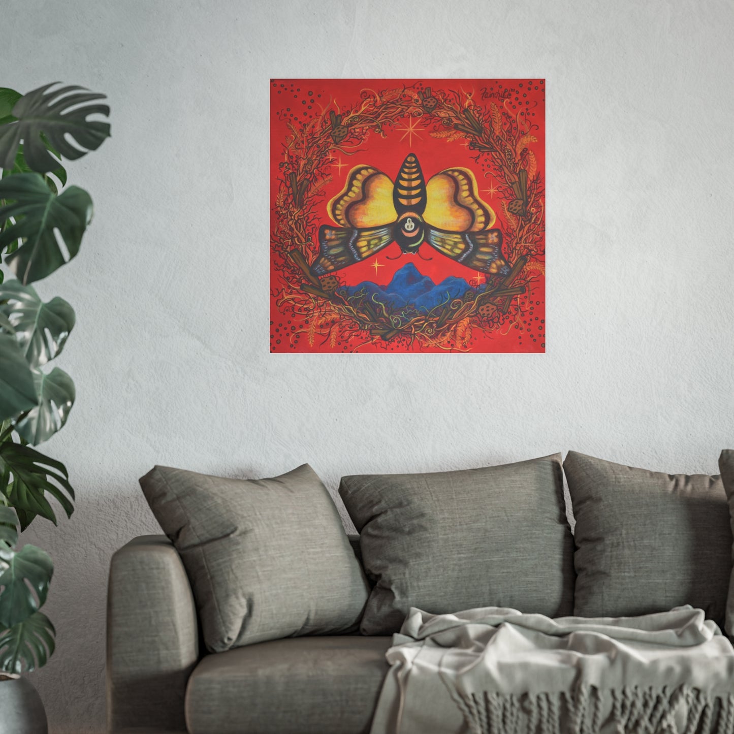 Death's Head Hawkmoth, Archival Poster
