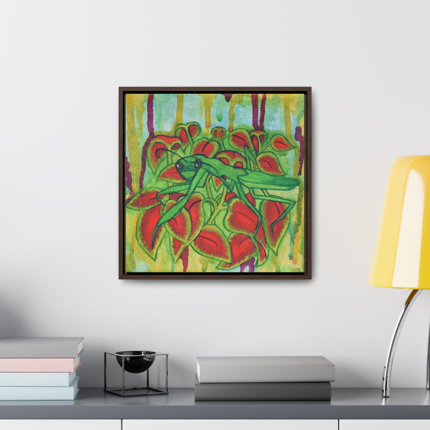 Praying Mantis, Framed Canvas
