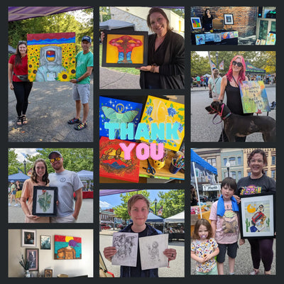 Thank you for supporting local artists and creators through the purchase of small business arts and crafts