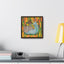 Snail & Mushrooms, Framed Canvas