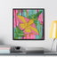 Rosy Maple Moth, Framed Canvas