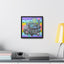 Bubblegum Metropolis, Framed Canvas
