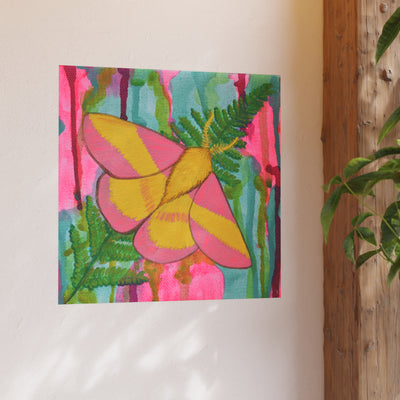 Rosy Maple Moth, Archival Poster