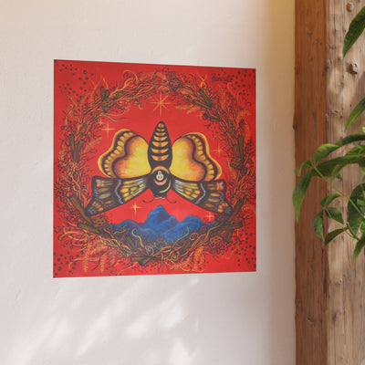 Death's Head Hawkmoth, Archival Poster