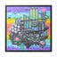 Bubblegum Metropolis, Framed Canvas