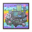 Bubblegum Metropolis, Framed Canvas