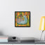 Snail & Mushrooms, Framed Canvas