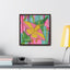 Rosy Maple Moth, Framed Canvas