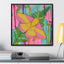 Rosy Maple Moth, Framed Canvas
